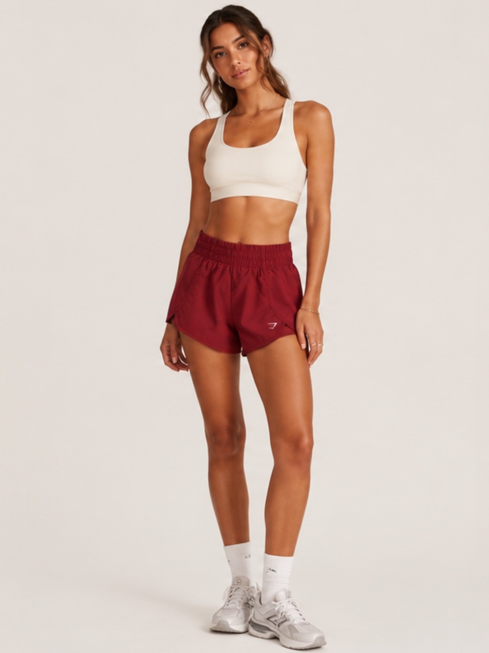 Gymshark Maroon Running Shorts Size S